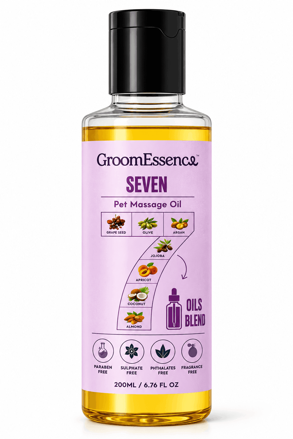 GroomEssence Pet Massage Oil - Seven