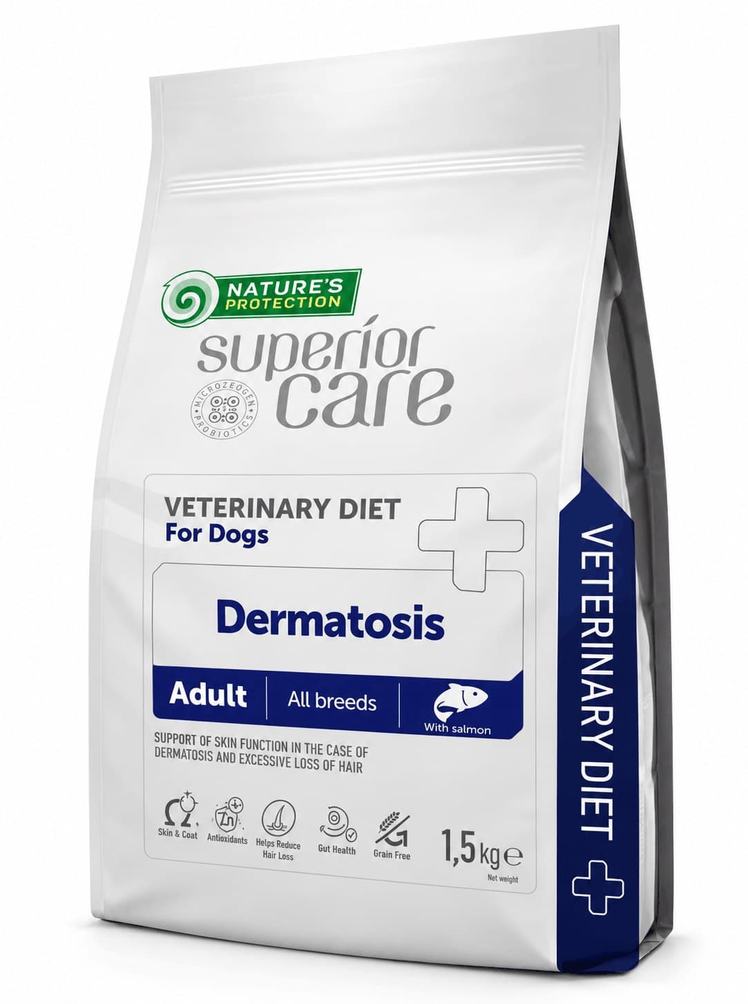 Natures Protection White Dogs Vet Dermatosis Salmon