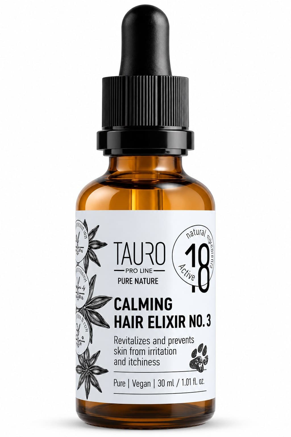 Tauro Pro Line Pure Nature Calming Elixir No. 3 for Calming Dogs and Cats Coat and Skin