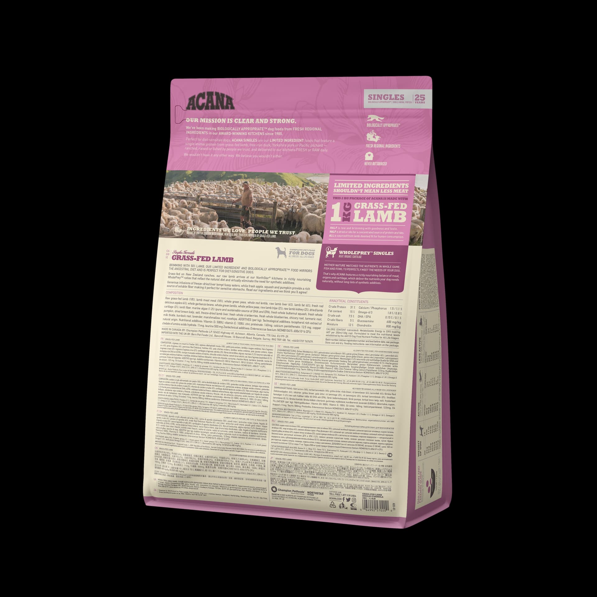 Acana Grass-Fed Lamb Dry Dog Food