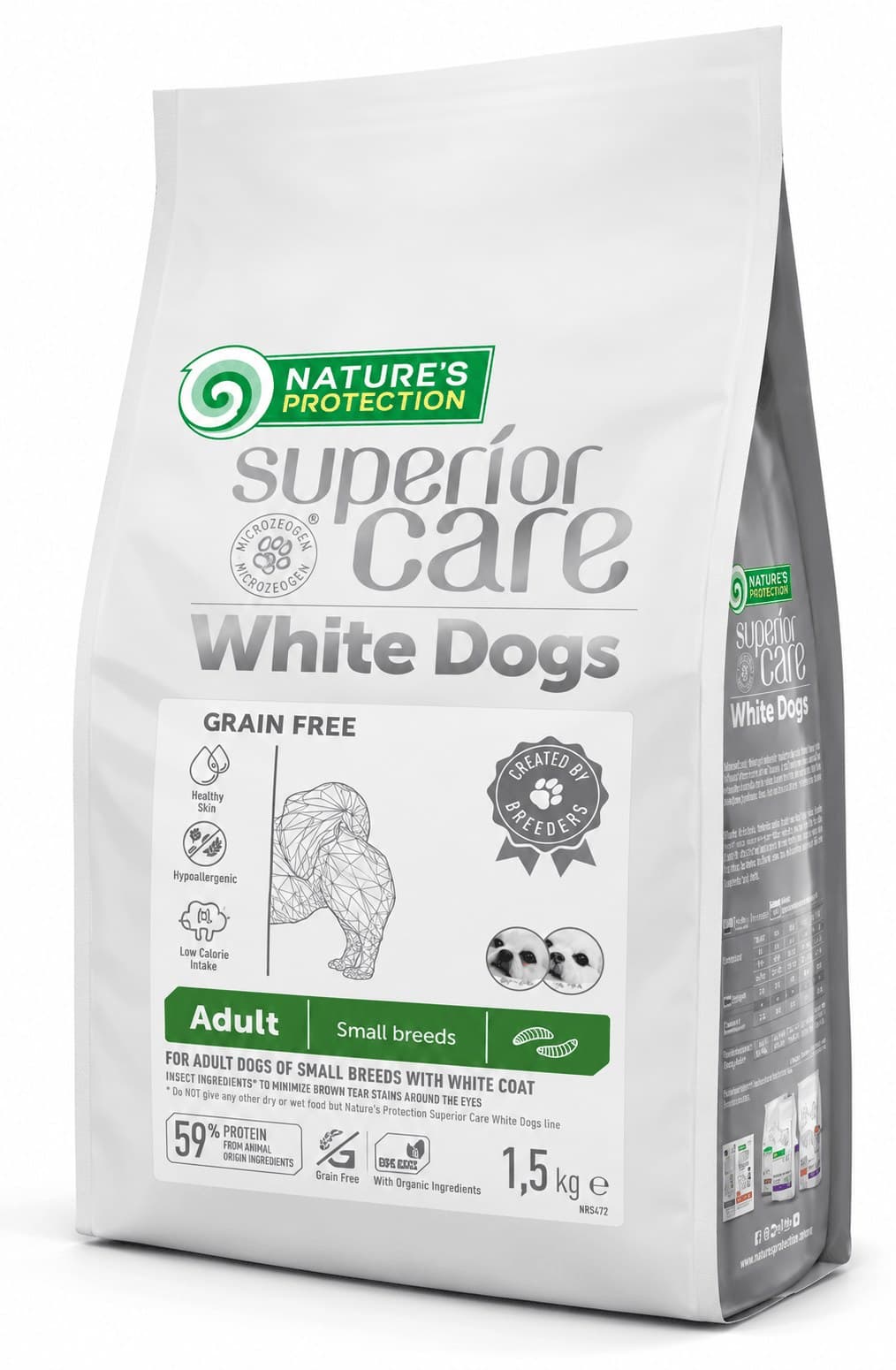 Natures Protection White Dogs Insects Adult Small Breed