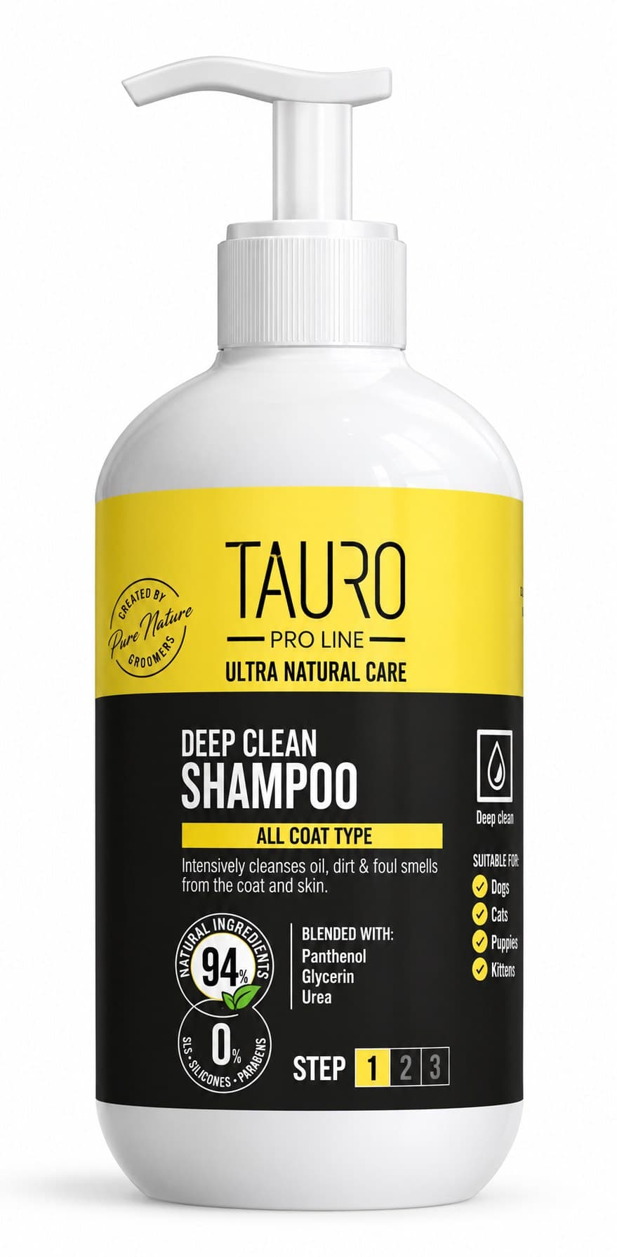Tauro Pro Line Ultra Natural Care Deep Clean Shampoo for Dogs and Cats