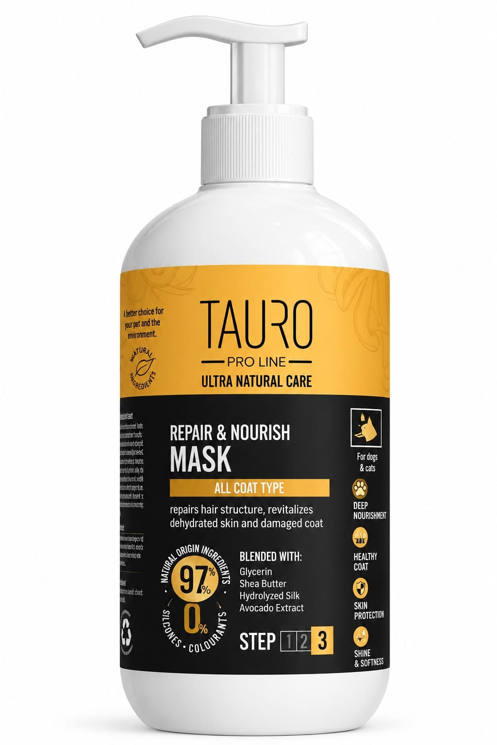 Tauro Pro Line Ultra Natural Care Repair & Nourish Mask for Dogs and Cats